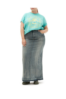 Edge Denim Maxi Skirt | Tint Wash