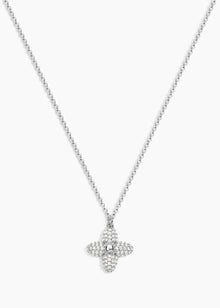 Showstopper Necklace | Clear Crystal | Sterling Silver Plated