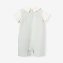 Boys | Bunny Embroidered Jon Jon | Aqua