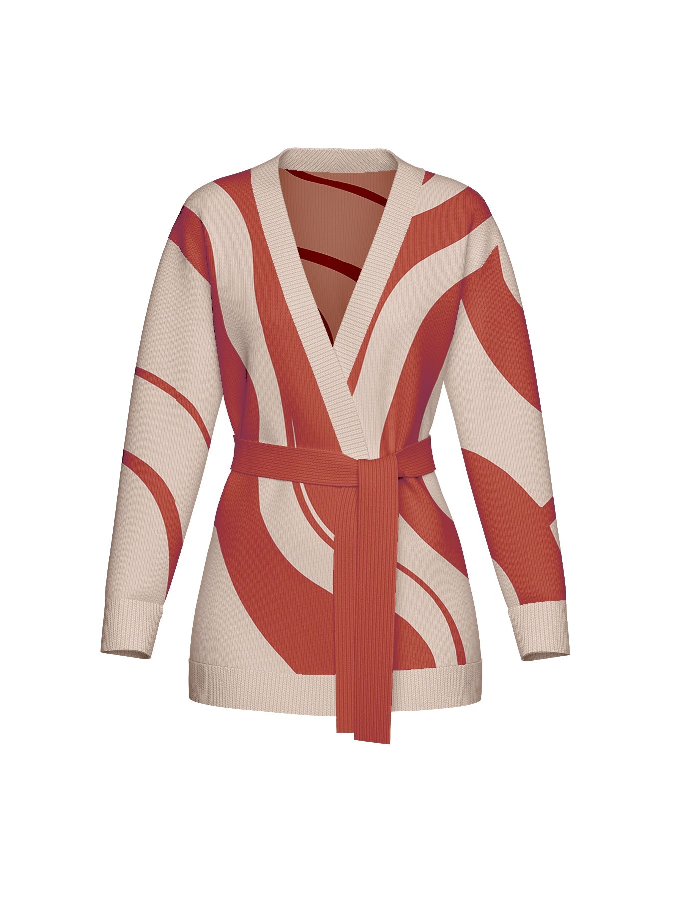Elma Knit Cardigan | Luze Rust