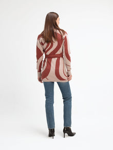 Elma Knit Cardigan | Luze Rust