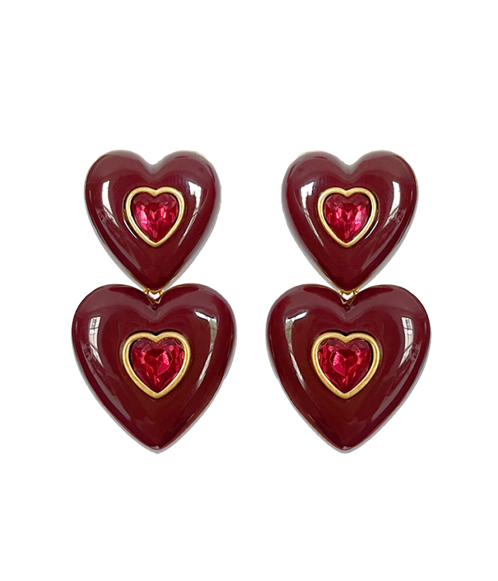 Elodie Earrings in Oxblood - Loren Hope