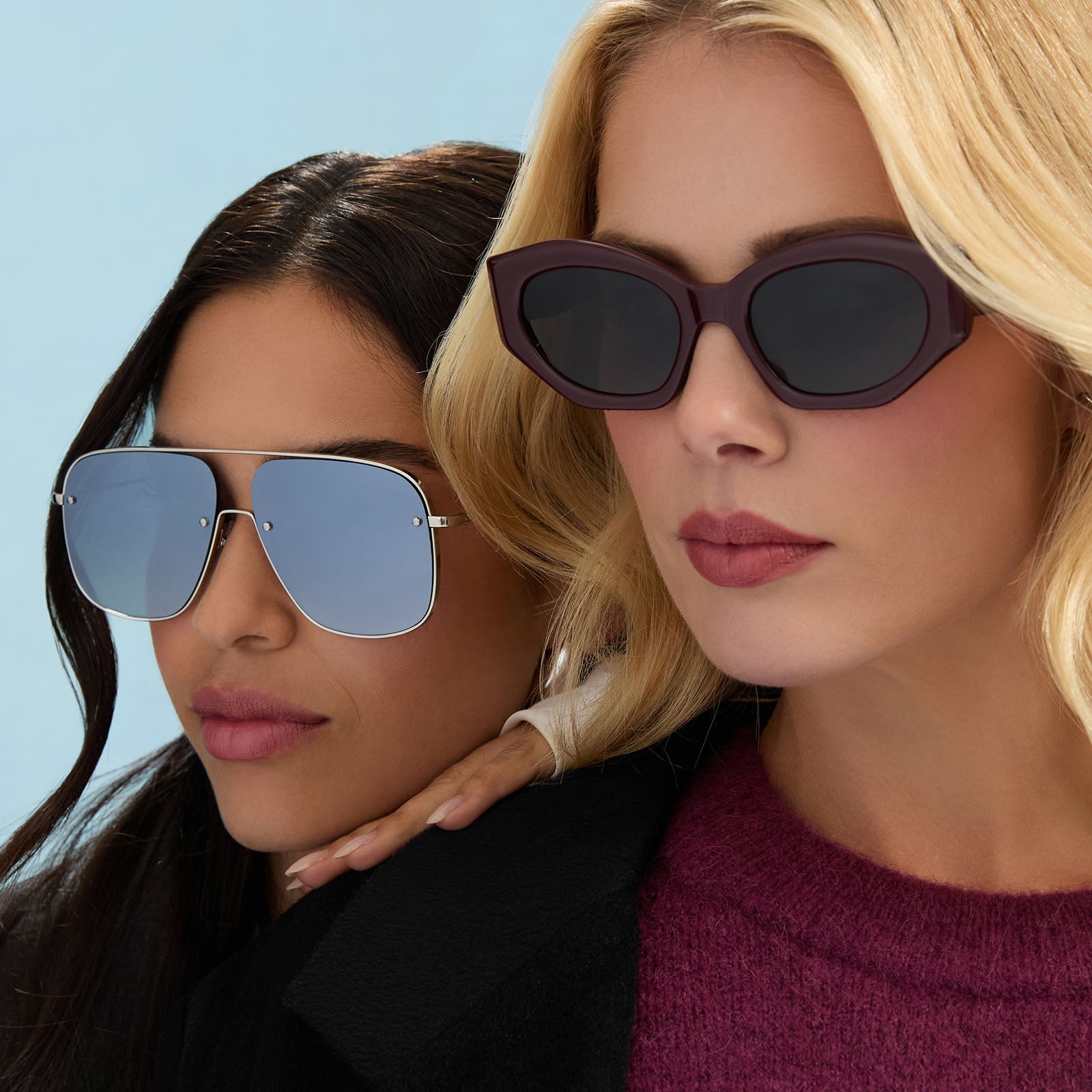 Womens | Cynthia Sunglasses | Silver | Grey Gradient With Silver Flash Polarized Lenses