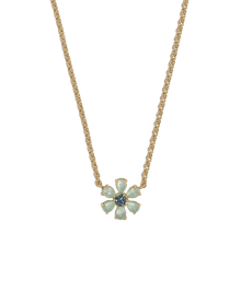 Emeline Flower Necklace in Mint - Loren Hope