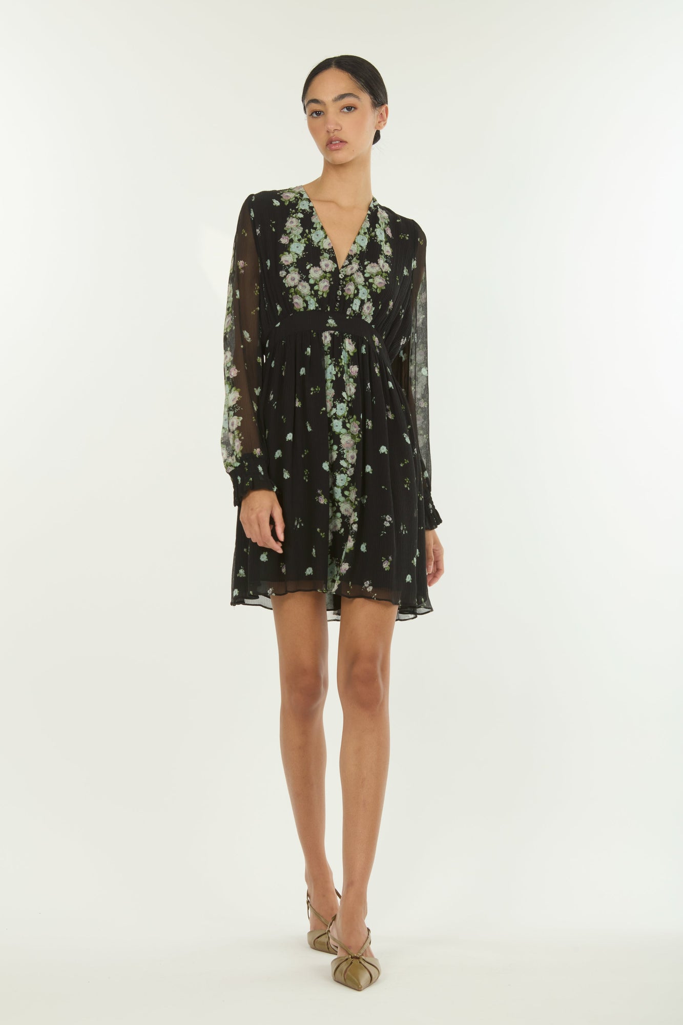 Emerson Dress | Black Floral Alley