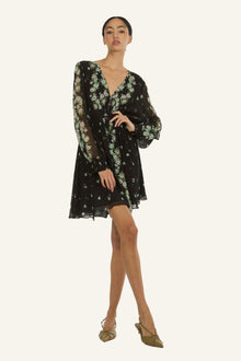 Emerson Dress | Black Floral Alley