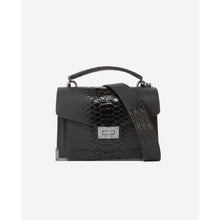 Emily Chain Bag In Python-Effect Leather | Women | Black