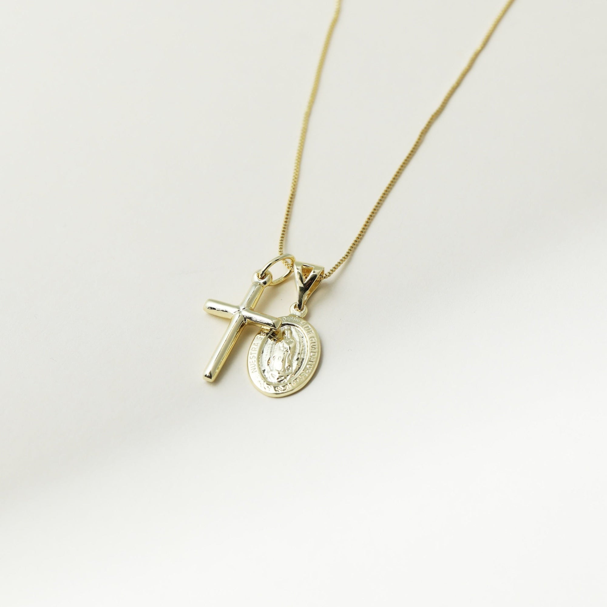 The Guadalupe Cross Necklace | Gold Vermeil