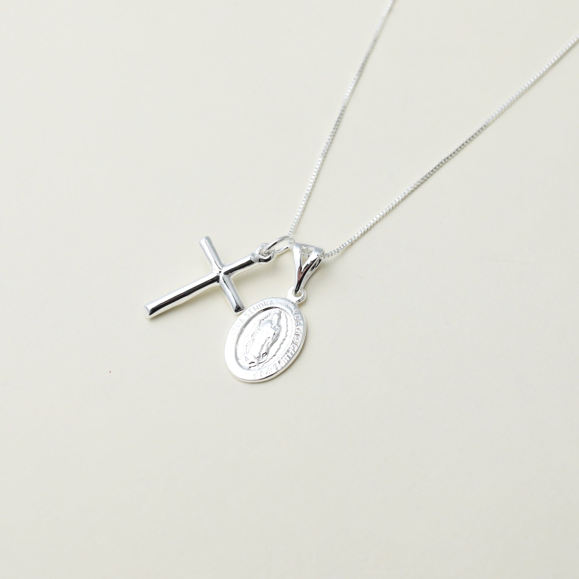 The Guadalupe Cross Necklace | Sterling Silver