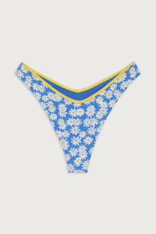 Enzo Cheeky Bikini Bottom - Blue Daisy