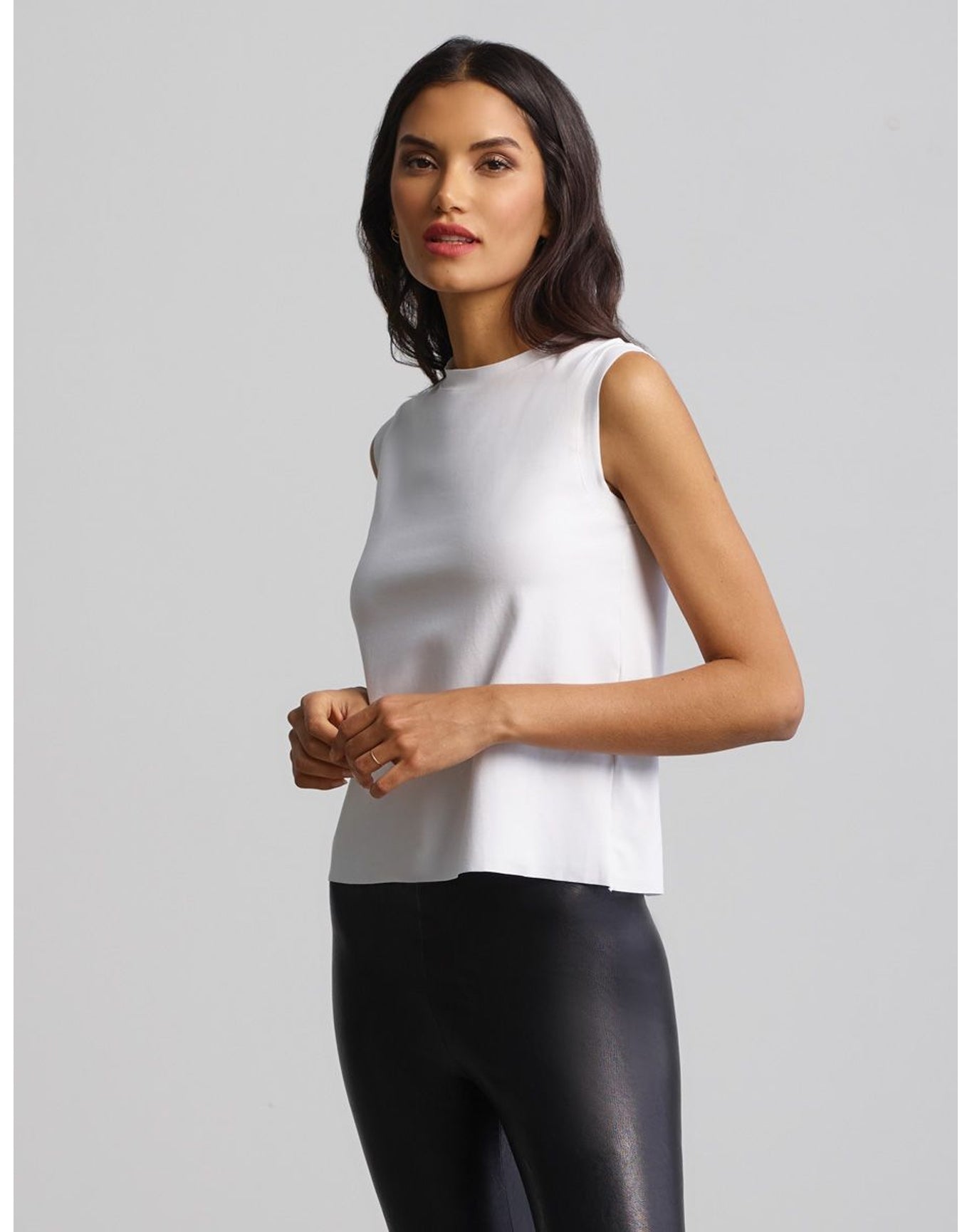 Essential Cotton Muscle Tee | White
