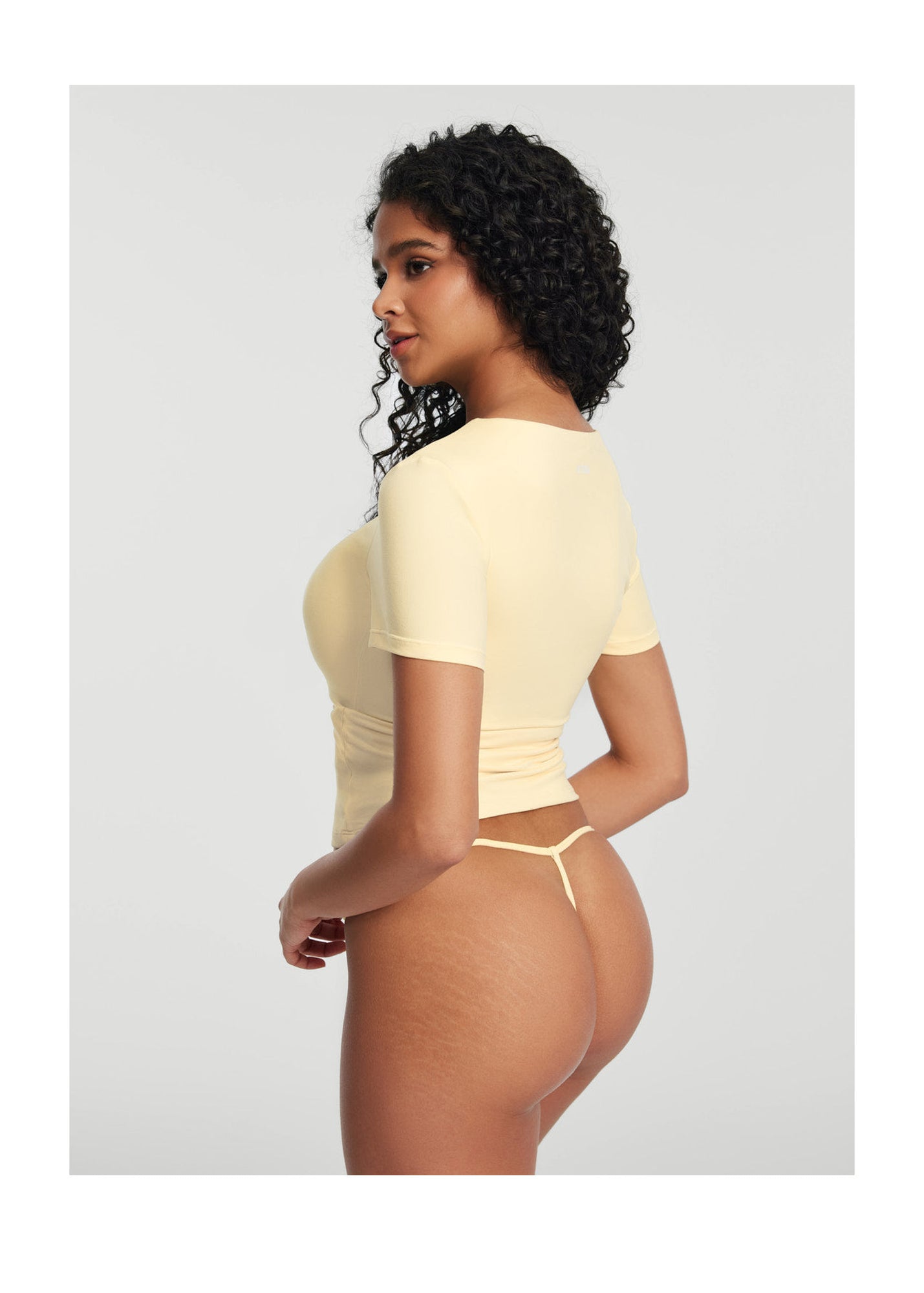 Essential String Thong | Lemon Meringue
