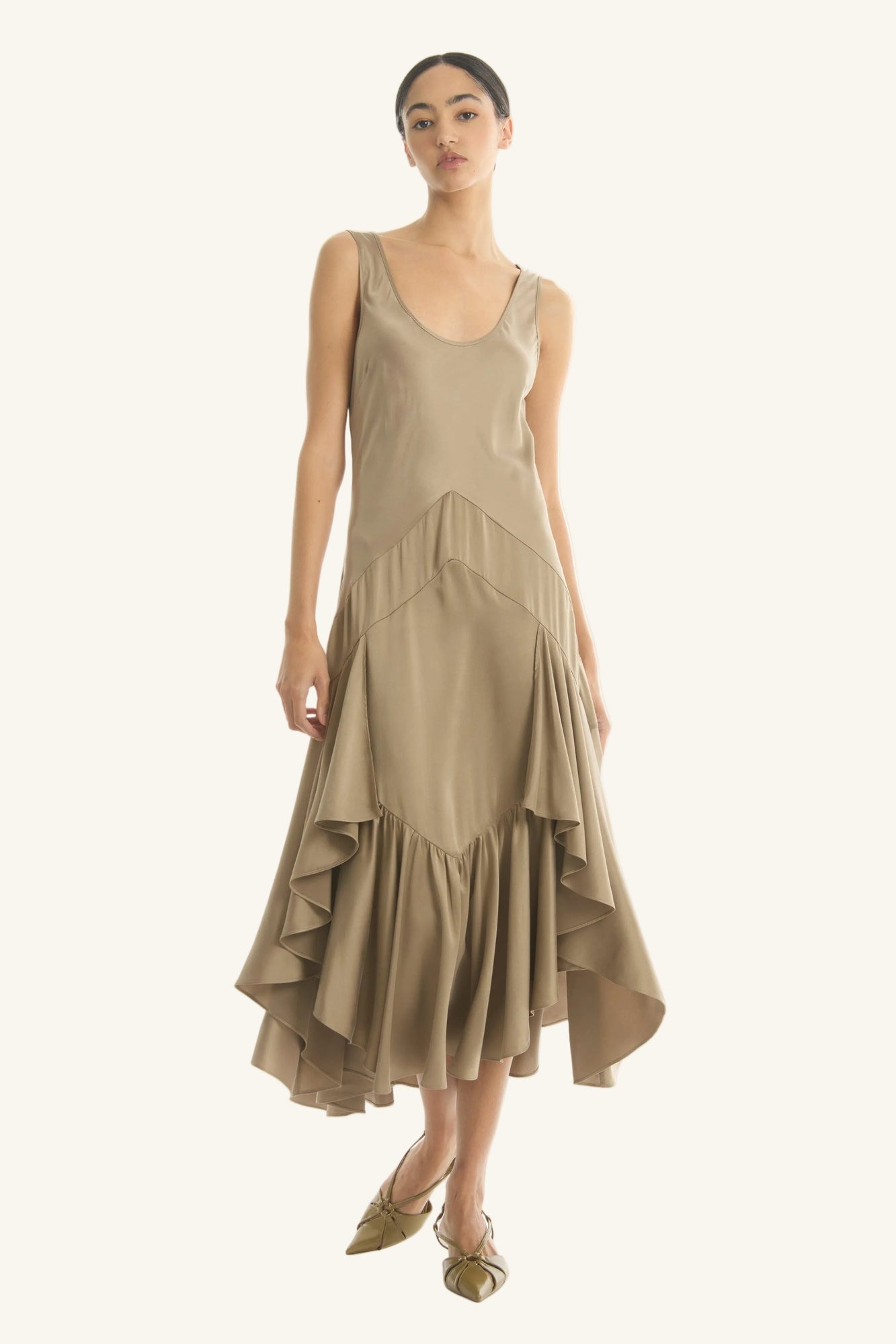 Evelyn Dress | Taupe