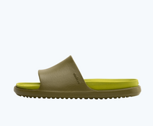 Side view of a Native Shoes Adults Spencer Lx Wanderfoam | Rookie Green/ Seaweed Green Footwear