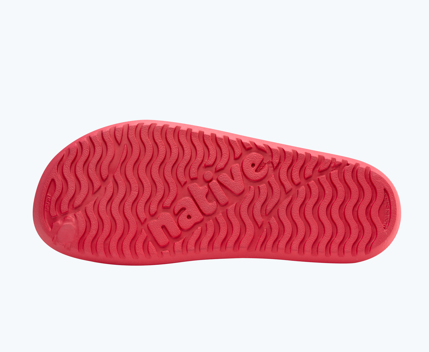 Bottom view of a Native Shoes Spencer Lx Wanderfoam | Popsicle Pink/ Flamingo Pink Footwear