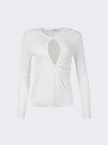 Women | Christopher Esber | Anglaise Long Sleeve Top | White
