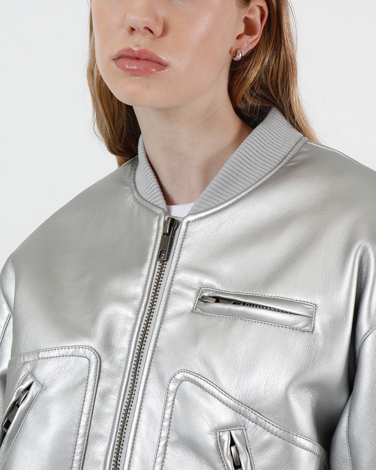 Women | Chaz Bomber | Silver