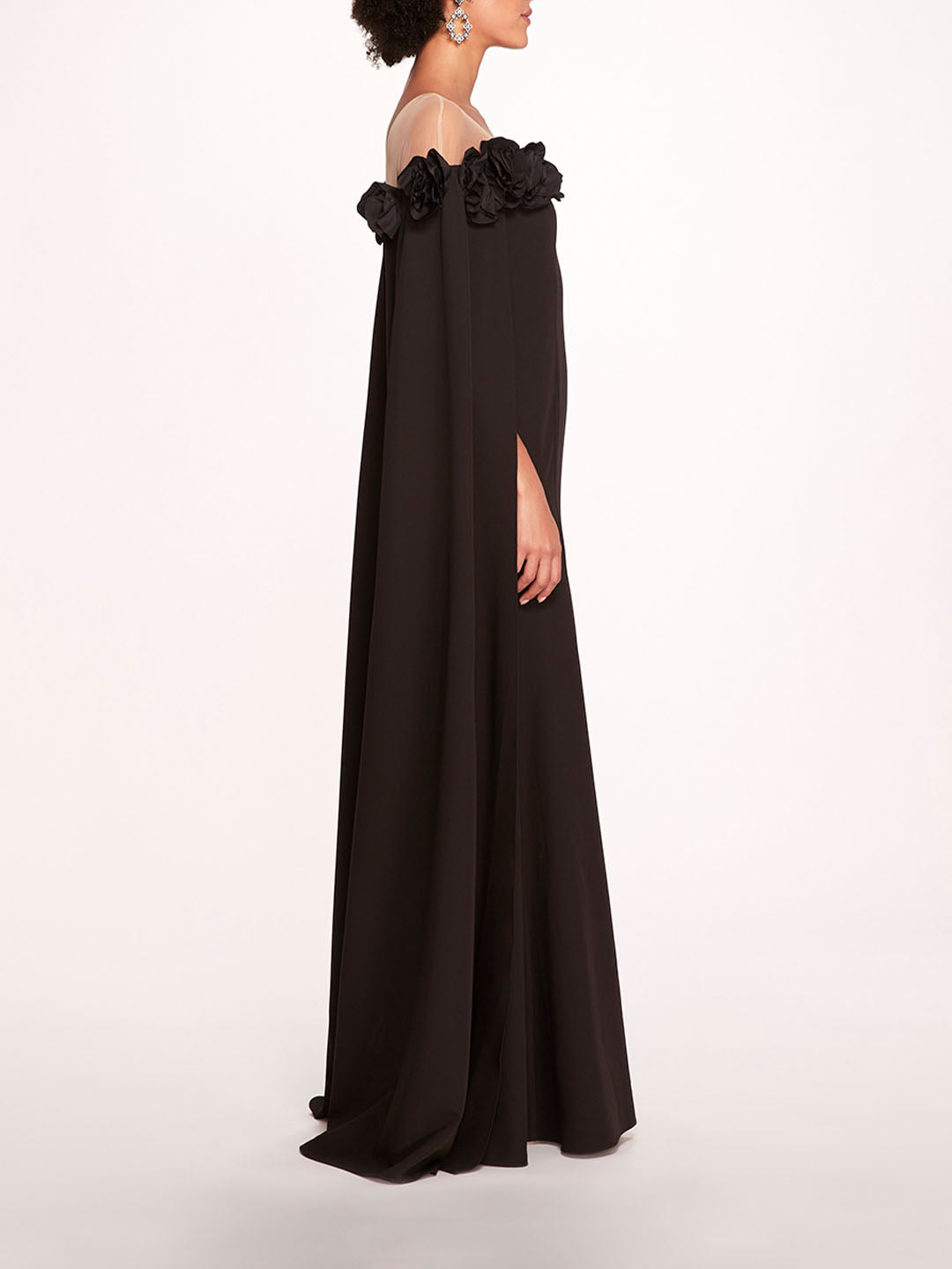 Off Shoulder Illusion Gown | Marchesa