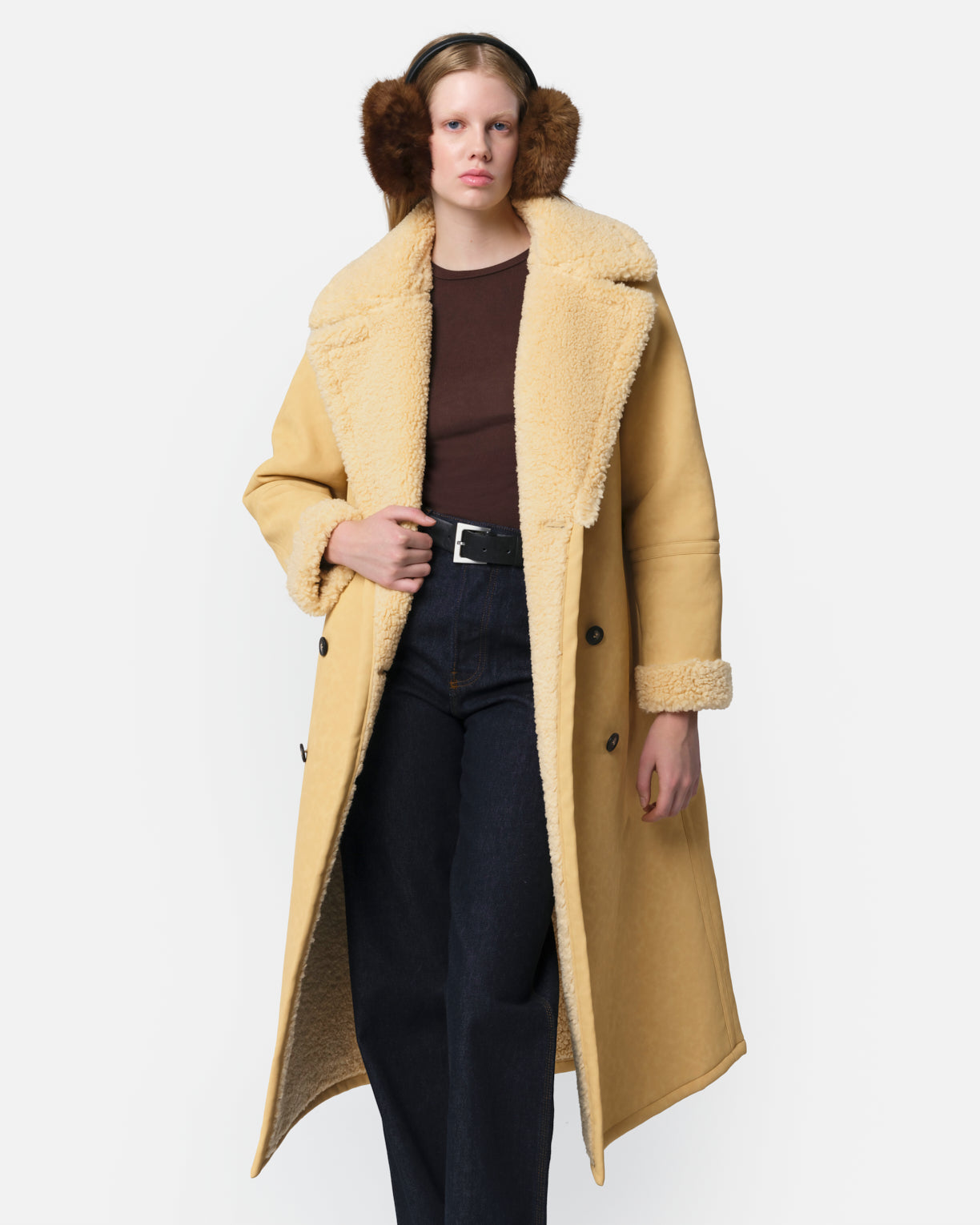 Women | Simone Overcoat | Custard