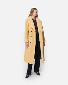 Women | Simone Overcoat | Custard