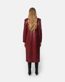 Women | Lauren Overcoat | Crimson