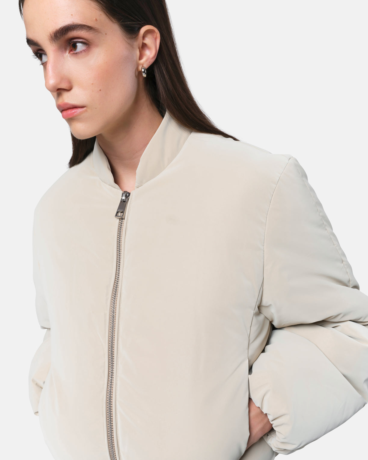 Women | Leni Bomber Jacket | Latte
