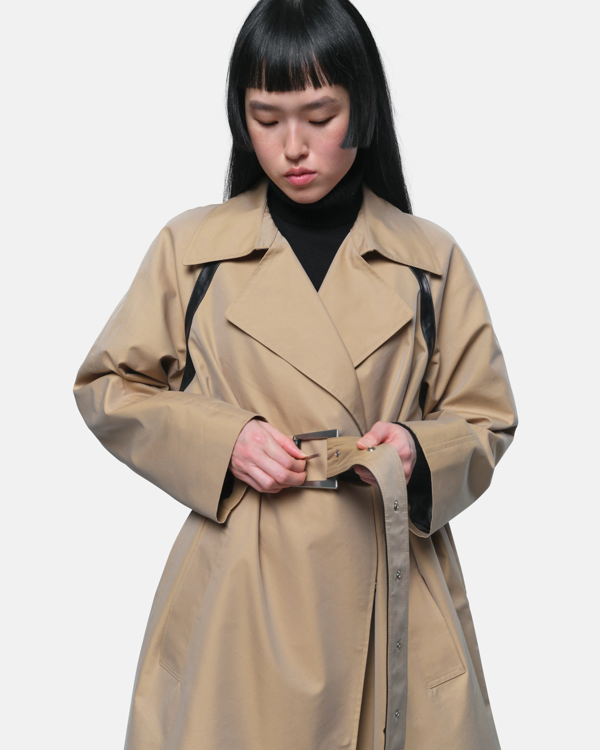 Women | Marge Trench | Almond & Noir