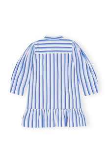 Stripe Cotton Mini Shirt Dress | Silver Lake Blue