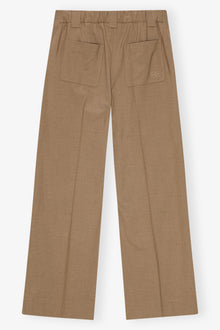 Drapey Melange Mid Waist Pants | Tiger's Eye