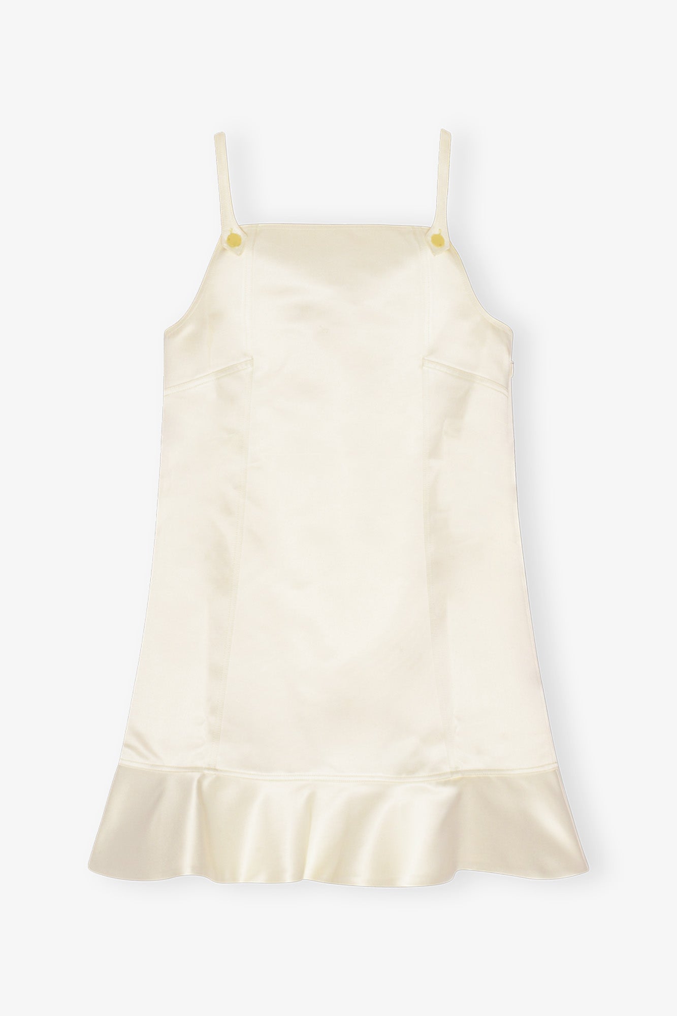 Duchesse Satin Mini Dress | Egret