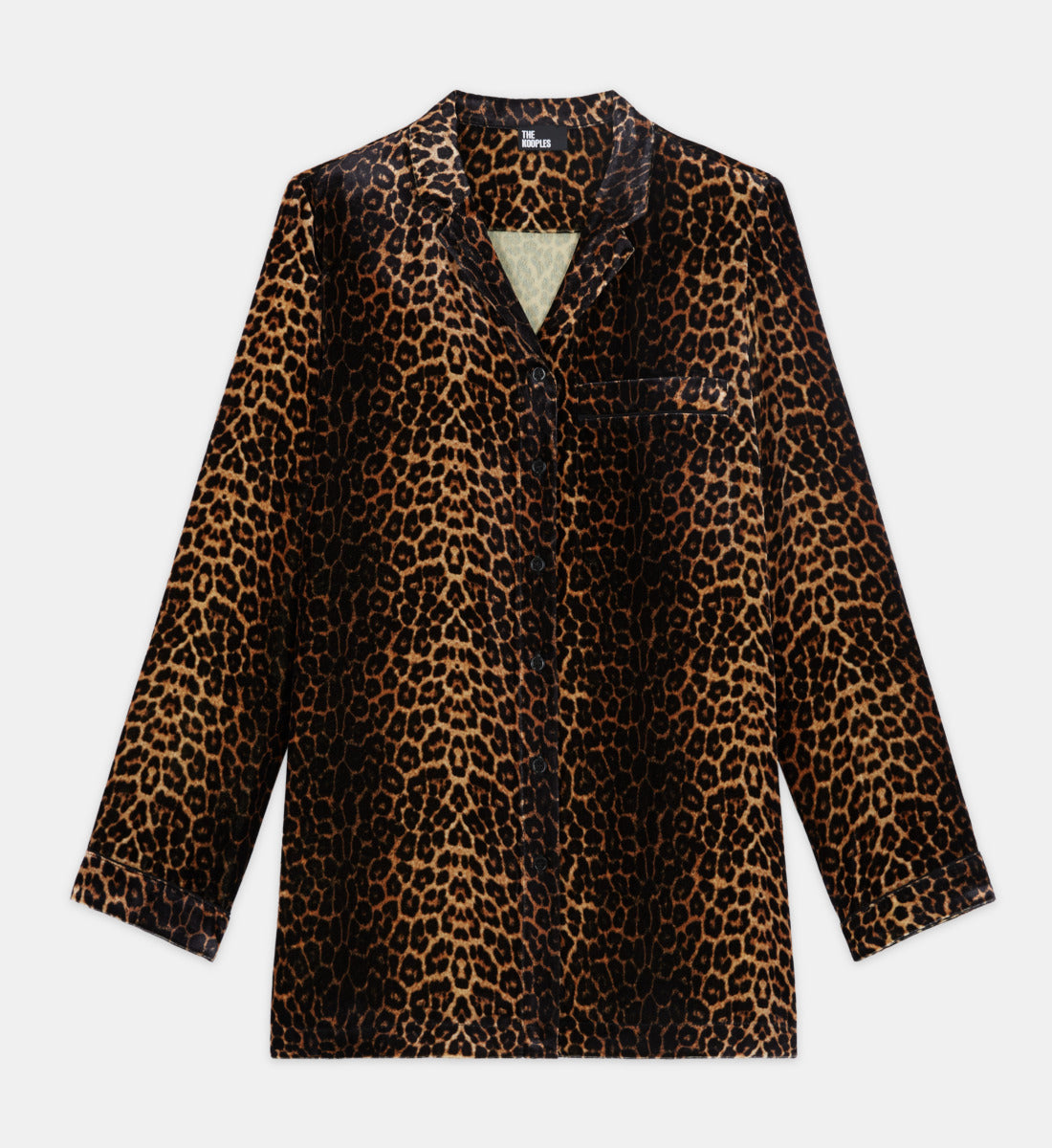 Velvet Print Shirt | Women | Leopard