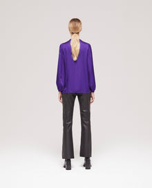 Shirt With Puffed Sleeves | Women | Purple