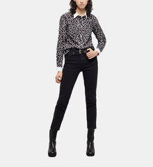 Printed Shirt | Women | Black x White