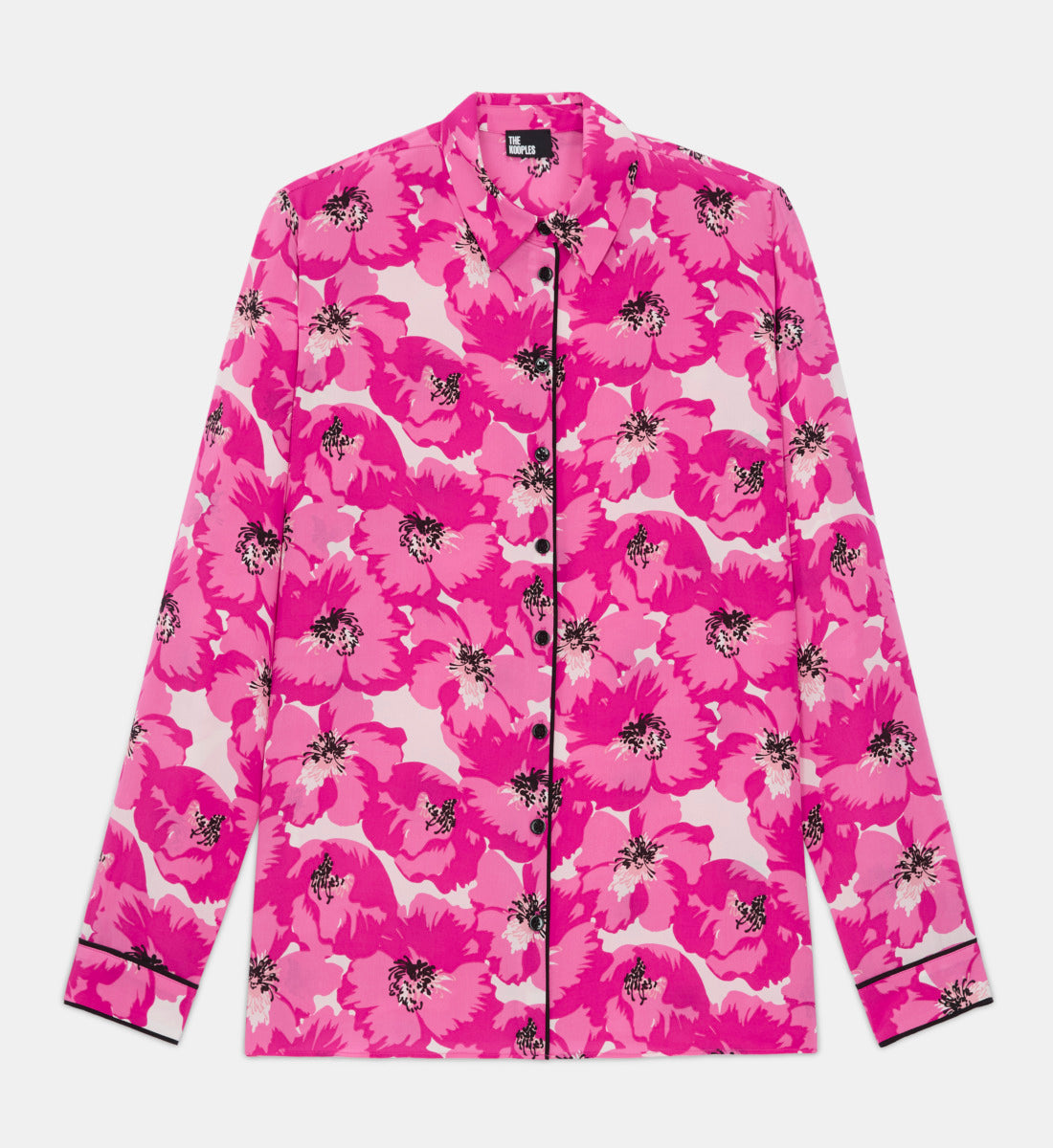 Silk Printed Shirt | Women | Pink