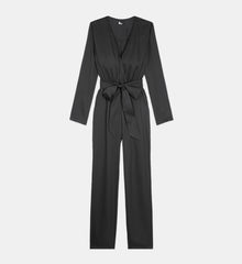 Satin Jumpsuit | Women | Black