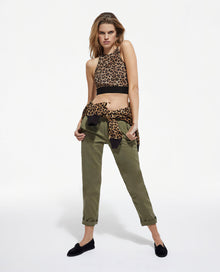 Print Technical Bra | Women | Leopard