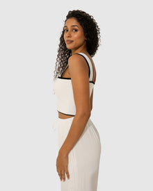 Women | Forevermore Knitted Top | White