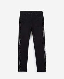 Mily Jeans With Rhinestone Trims | Women | Black