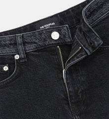 Cropped Straight Jeans | Women | Black Washed