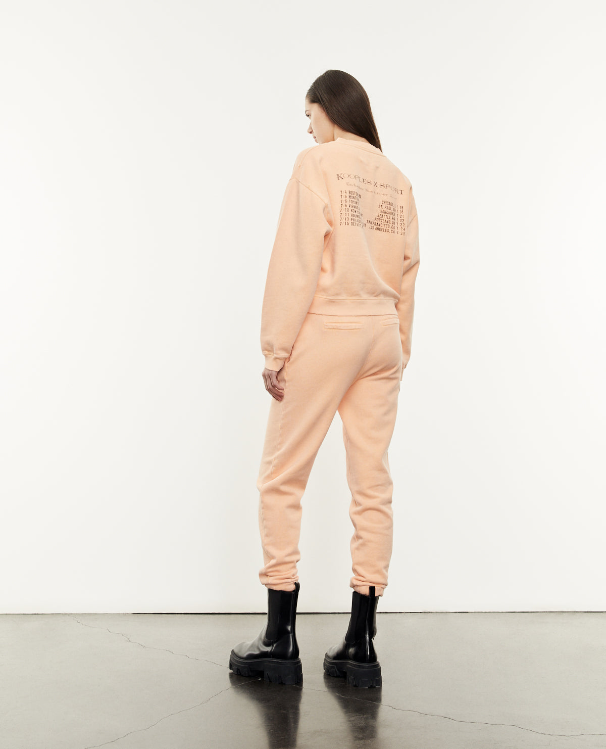 Faded Joggers With Print | Women | Old Orange