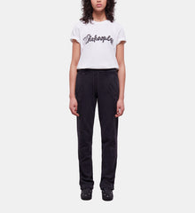 Joggers With Western-Style Embroidery | Women | Black Washed