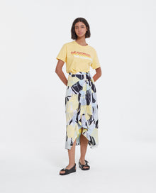 Long Formal Skirt With Floral Motif | Women | Green