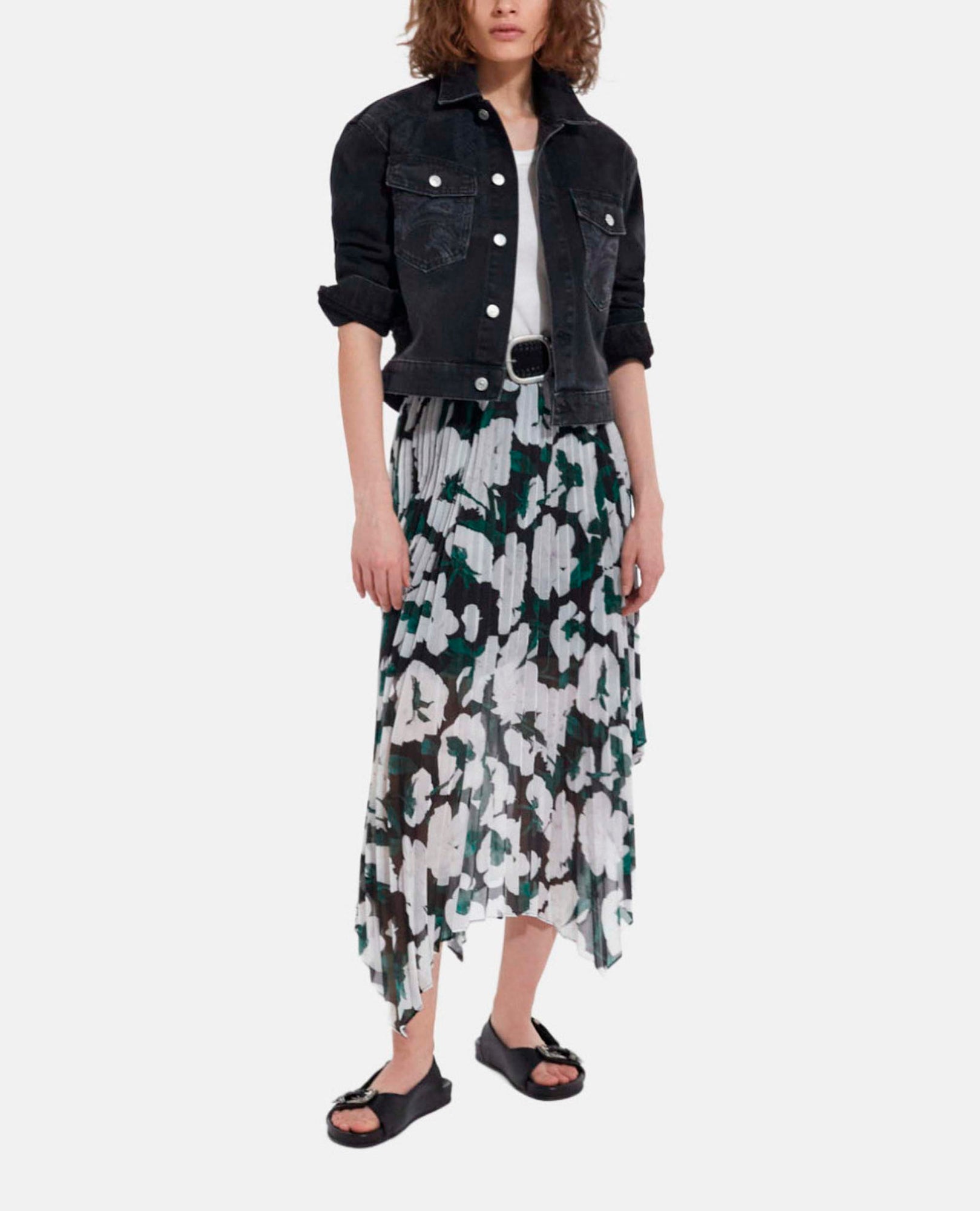 Long Printed Skirt | Women | Ecru