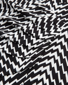 Short Draped Skirt | Women | Black x White