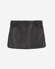 Leather Skirt With Studs | Women | Black