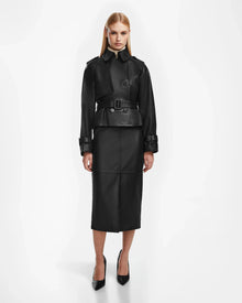 Women | CASSIE S Leather Jacket | Black