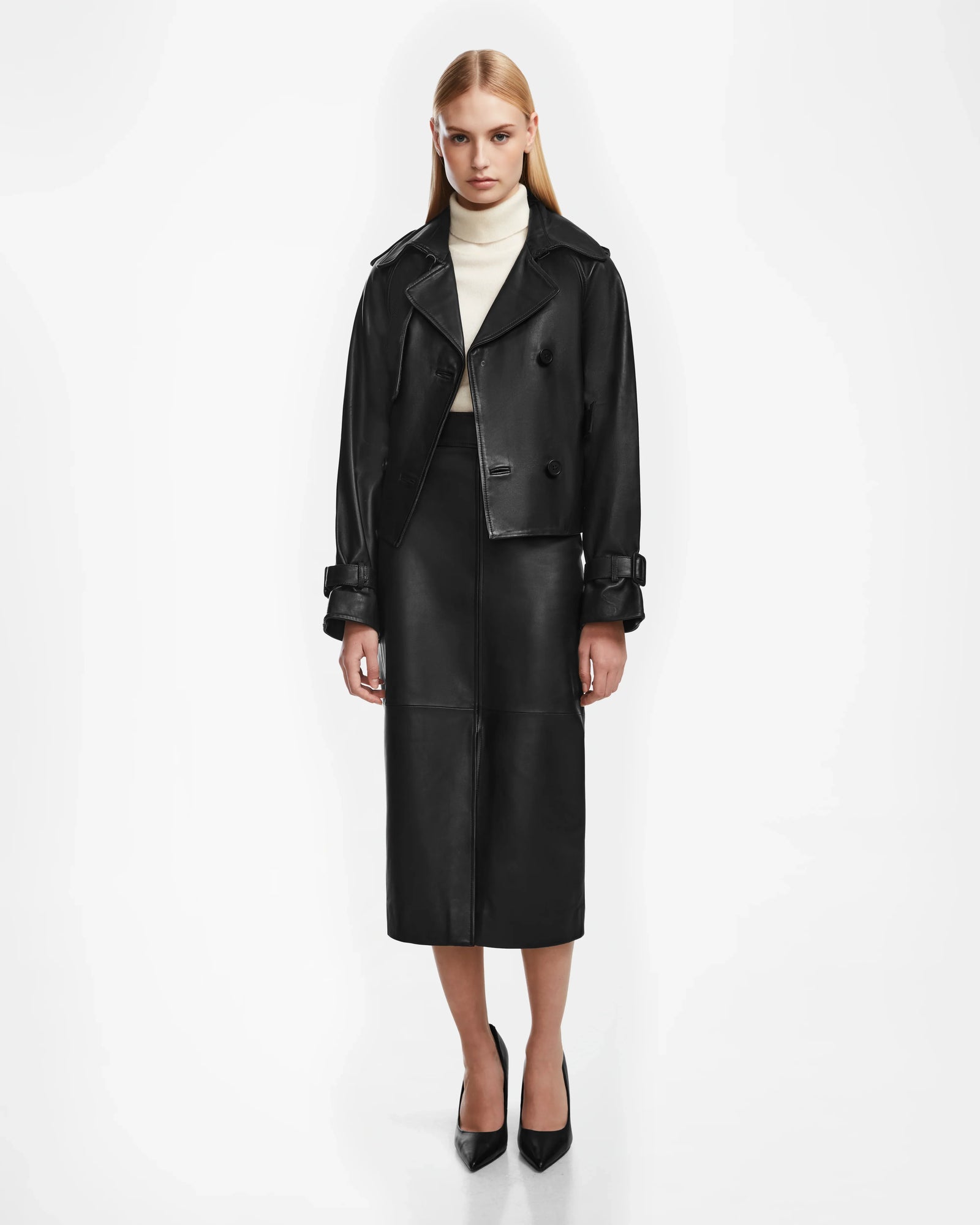 Women | CASSIE S Leather Jacket | Black