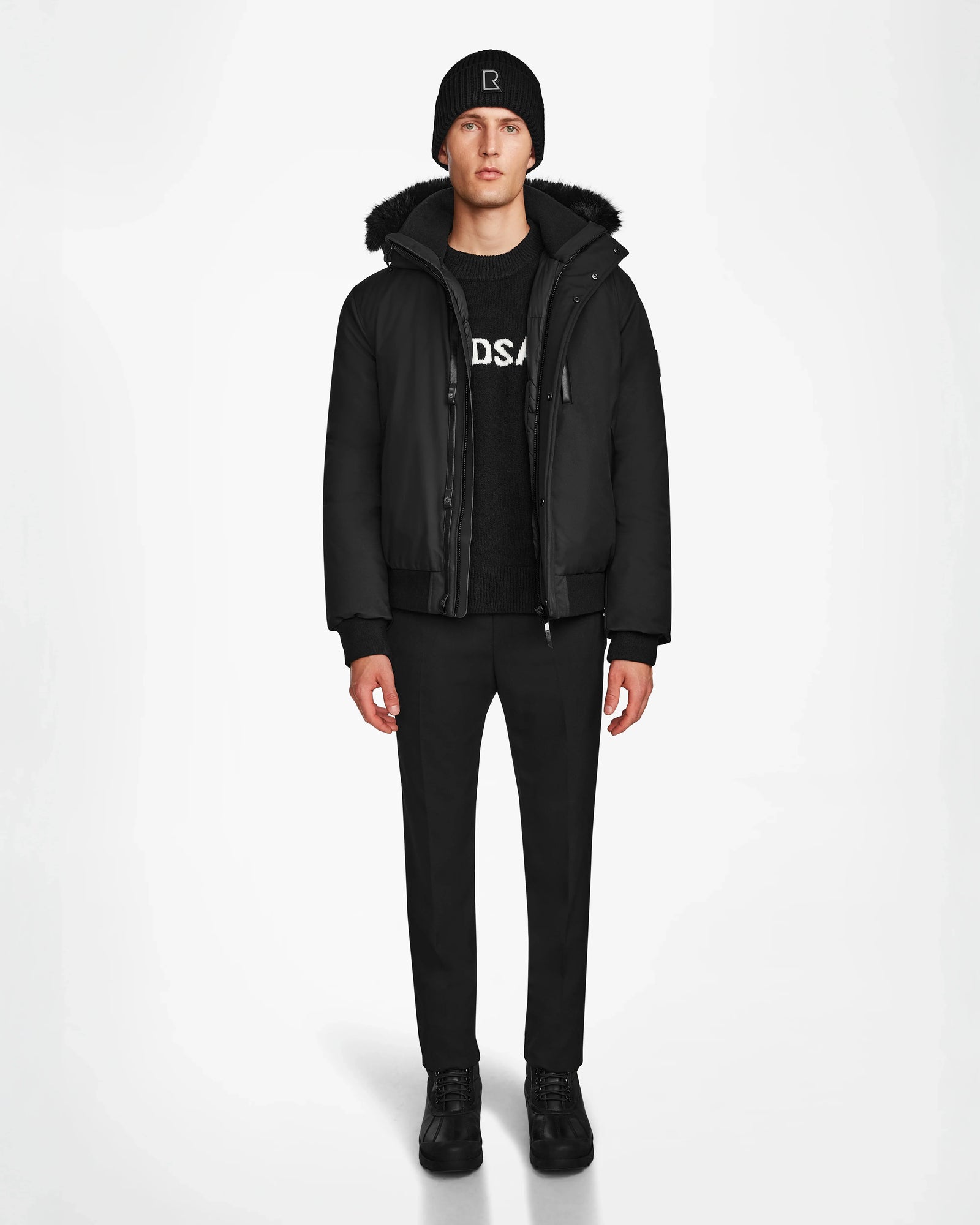 Men | DEACON Down Bomber | Black/Black