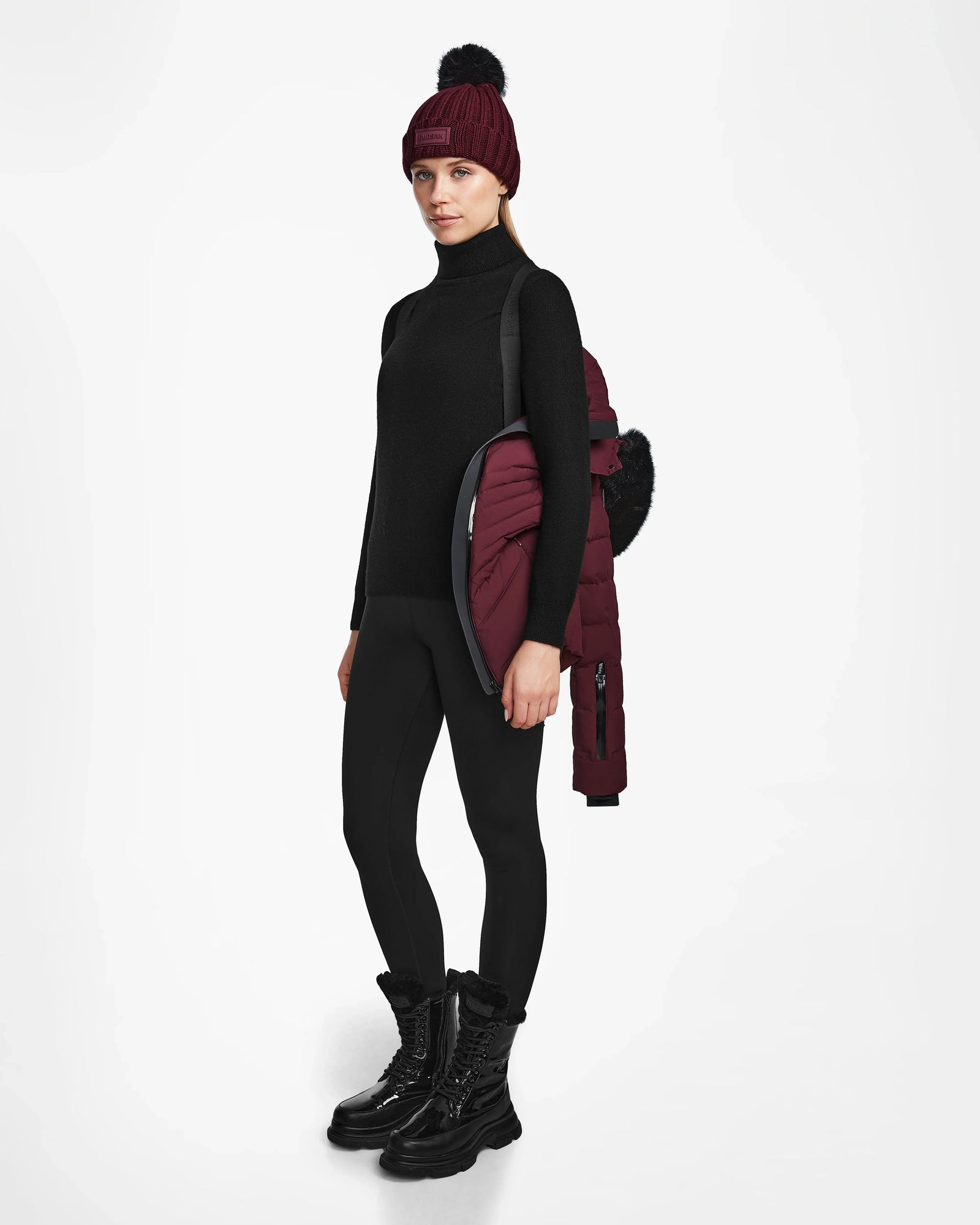Women | Down Puffer Mikky M L123520 | Wine