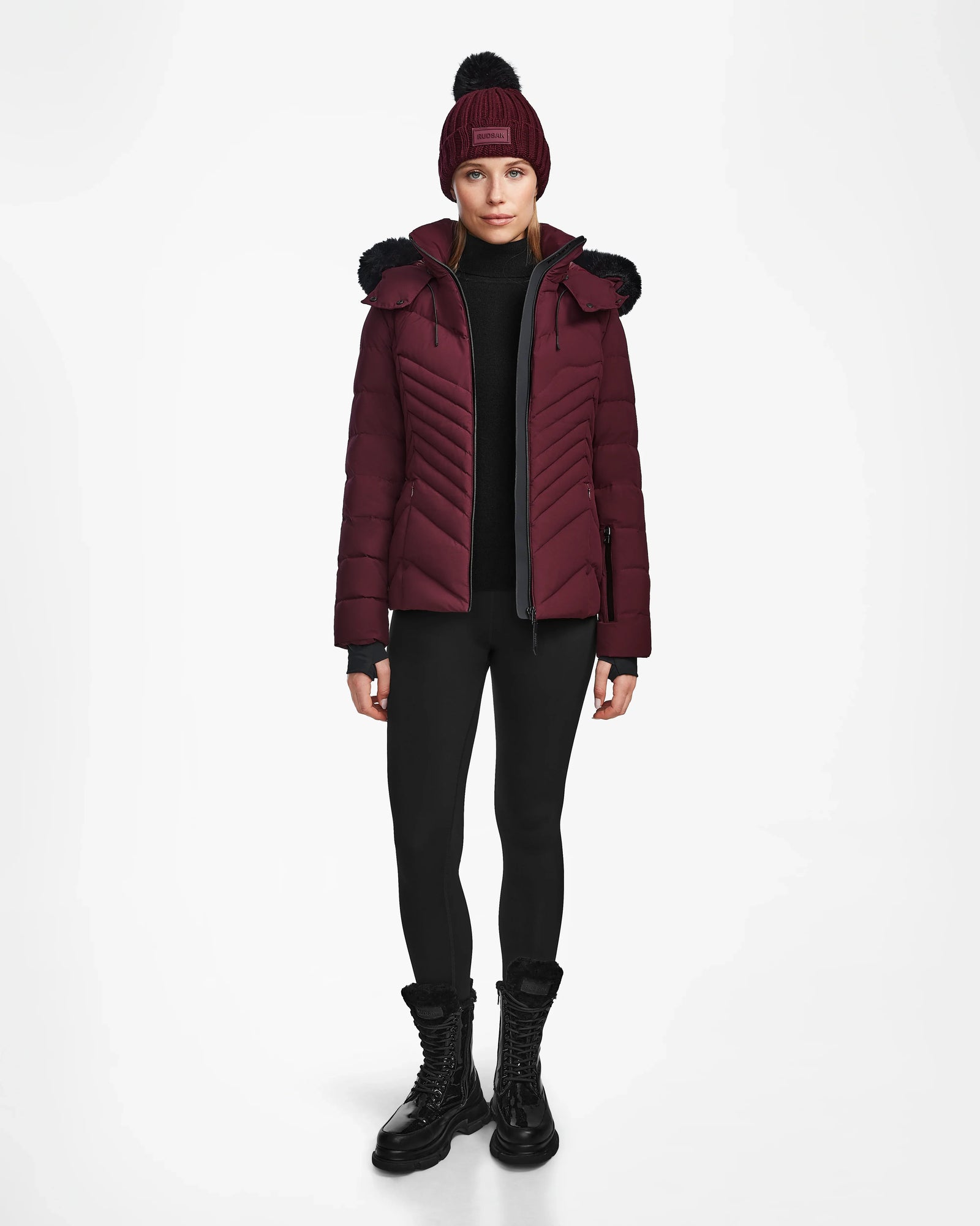 Women | Down Puffer Mikky M L123520 | Wine